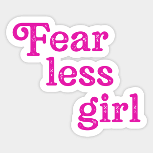 Fearless Girl Feminist Women Gift Sticker